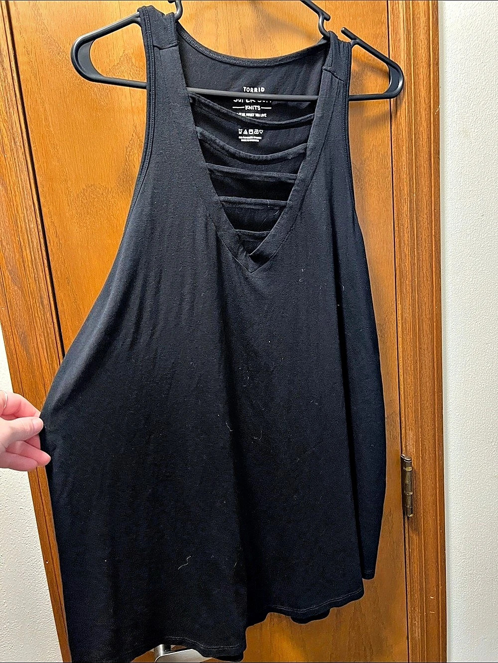 Torrid Super Soft Knit Tank Black